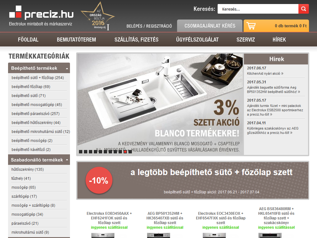Precíz webáruház