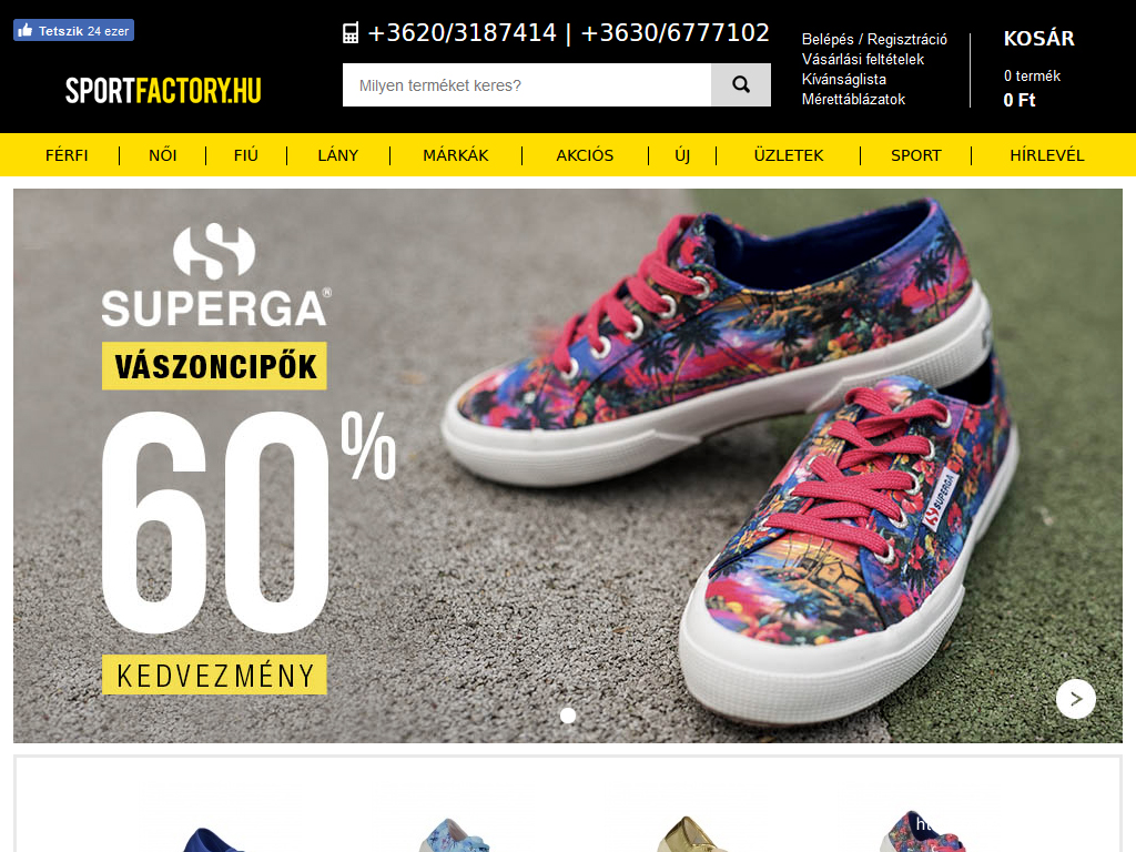 Megújult a Sportfactory.hu